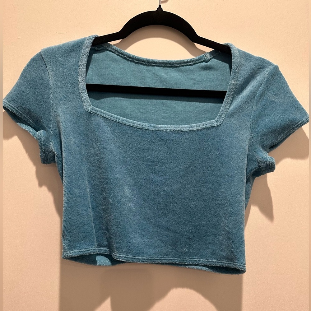 Women's Blue Crop Top